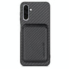 For Samsung Galaxy A56 5G Carbon Fiber Leather Card Magsafe Phone Case(Black)
