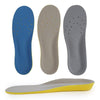 Shock Absorption Thickening Slow Rebound Soft and Comfortable Wicking Insole, Size:M(Yellow Bottom Suede Gray)