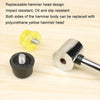 25mm No Bounce Mounting Hammer Handmade DIY Double Face Tap Rubber Hammer