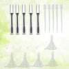 5PCS 12ml Empty Mascara Tube With Eyelash Wand + 5pcs Funnels And Transfer Pipettes Set For Castor Oil DIY Container Set