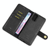 For Galaxy S20 DG.MING Crazy Horse Texture Flip Detachable Magnetic Leather Case with Holder & Card Slots & Wallet(Black)