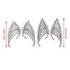 1pair Latex Elf Ears With Glitter Halloween Party Pixie Ears Cosplay Props 12cm Golden