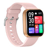 GTS5 2.0 inch Fitness Health Smart Watch, BT Call / Heart Rate / Blood Pressure / MET / Blood Glucose(Rose Gold)