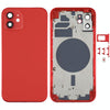 iPhone 12 Back Cover Replacement (Red) with SIM Tray & Lens