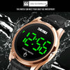 SKMEI 1684 Versatile Sports Steel Belt Men Electronic Watch, Colour:Gold