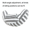 2pcs Children Neck Headrest Comfortable Shoulder Cover Car Neck Guard Pillow(Blue Gray Strip)
