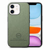 For iPhone 11 Twill Fabric Leather Skin Back Phone Case(Green)