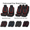 Universal Car Seat Cover Polyester Fabric Automobile Seat Covers Car Seat Cover Vehicle Seat Protector Interior Accessories 9pcs Set Beige