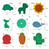 5 PCS Child Mental Arithmetic Desktop Educational Toys Silicone Pressing Board Game, Style: Car  (Yellow)