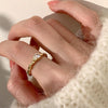 Ladies Light Luxury Snake Shaped Diamond Open Ring, Specification:J3555