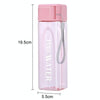 500ml Simple Square Mug Portable Leak-Proof Plastic Cup Sports Camping Bottle(Grey)