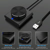 USB Computer Volume Adjuster Multimedia Audio Line Controller Speaker Knob Switch(Black)