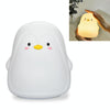 Penguin Silicone Pat Night Light Children Bedside Atmosphere Lamp(White)