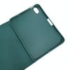 HK006 Square Keys Detachable Bluetooth Keyboard Leather Tablet Case with Holder for iPad mini 6(Dark Green)