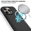 For iPhone 12 Pro Shockproof MagSafe Armor PC Hybrid TPU Phone Case(Black)