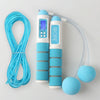 iROPE Professional Electronic Timer and Counter Skipping Rope with 4-button LCD Display(Baby Blue)