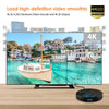 HK1max 4K UHD Smart TV Box with Remote Controller, Android 9.0 RK3318 Quad-Core 64bit Cortex-A53, 4GB+64GB, Support Dual Band WiFi & AV & HDMI & RJ45 & TF Card(Black)