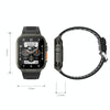 A70 1.96 Inch Health Monitoring Multifunctional IP68 Waterproof Bluetooth Call Smart Watch(Black)