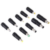 5.5x2.1mm Female to Multiple Male Interfaces 10 in 1 Power Adapters Set for IBM / HP / Sony / Toshiba / Lenovo / ASUS / Samsung / DELL Laptop Notebook