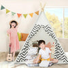 Indian Children Tent Cotton Cloth Indoor Play House Parent-Child Doll House(Wavy Pattern)