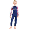 DIVE & SAIL Children Outdoor Sunscreen Long Sleeve Speed Dry Diving Suit, Size: S(Navy)