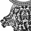 Black Embroidered Lace Collar Flower Three-dimensional Hollow Fake Collar DIY Clothing Accessories