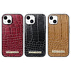 For iPhone 12 / 12 Pro VIETAO Alligator Texture PU Phone Case(Brown)