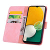 For Samsung Galaxy A36 / A56 Mandala Embossed Dual-Fold Calf Leather Phone Case(Pink)