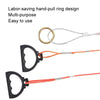 50m Steel Wire Measuring Rope With Scale Marking Pull Ring Deep Well Rope