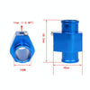 Car Water Temperature Meter Temperature Gauge Joint Pipe Radiator Sensor Adaptor Clamps, Size:34mm(Blue)