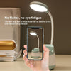 USB Charging LED Desk Light Eye Protection Lamp with Pen Holder and Phone Holder(CS276-4 Green)