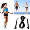 Pen Handle Shaped Small Handle Rubber Skipping Rope for Fitness (Black)