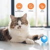 Self-Rolling Luminous Cat Toy Ball 5cm, Yellow, USB Rechargeable
