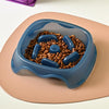 Slow Feeder Dog & Cat Bowl - Blue - Anti-Bloat - Non-Slip