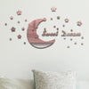 32pcs /Set Acrylic SweetDream Mirror Stereo Wall Stickers Home Decoration Soft Mirror(Gold)
