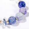 S2203-5 Purple Crystal Beaded Bracelet Ladies Natural Crystal Bracelet