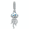 S925 Sterling Silver Jellyfish Pendant DIY Bracelet Necklace Accessories