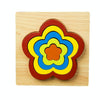 DIY Creative 3D Wooden Puzzle Geometry Shape Puzzle Children Educational Toys(Flower)