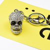 2 PCS Shining Skull Keychain Bag Hanging Jewelry(Diamond Skull)