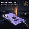 For Samsung Galaxy A25 5G Global Ring Holder Armor Hybrid Phone Case(Purple)