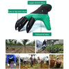 A Pair Latex Protective Insulated Gloves with Claws ABS Plastic Gloves for Digging and Planting, The Right One with Claws
