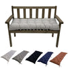 100x50x8cm Outdoor Bench Waterproof Sunscreen Thickened Soft Cushion(Black)