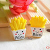 10 PCS French Fries Resin Children DIY Accessories, Size:1.7x2.2cm(Yellow)