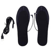 1 Pair USB Heating Insoles Washable Cuttable Electric Heating Foot Warmer Size 35-40