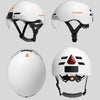 Foxwear V6S 1080P HD Video Recorder Cycling Smart Helmet with GPS, Size: 54-61cm(White)