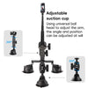 2 x Single-leg Car Suction Cup Mount Crab Clamps Set (Black)