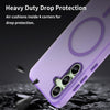 For Samsung Galaxy S24 FE 5G MagSafe Frosted Translucent TPU + PC Full Coverage Phone Case(Dark Purple)
