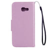 For Galaxy A5 (2017) / A520 Butterflies Love Flowers Embossing Horizontal Flip Leather Case with Holder & Card Slots & Wallet & Lanyard(Light Purple)