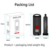 130dB Personal Safety Alarm with LED Light - Black