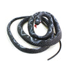 2 PCS Boa Constrictor Tricky Toy Mischief Scary Simulation Snake(Black)